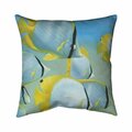 Begin Home Decor 26 x 26 in. Butterfly Fishes-Double Sided Print Indoor Pillow 5541-2626-AN174